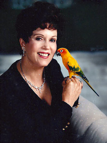 Marianne with parrot